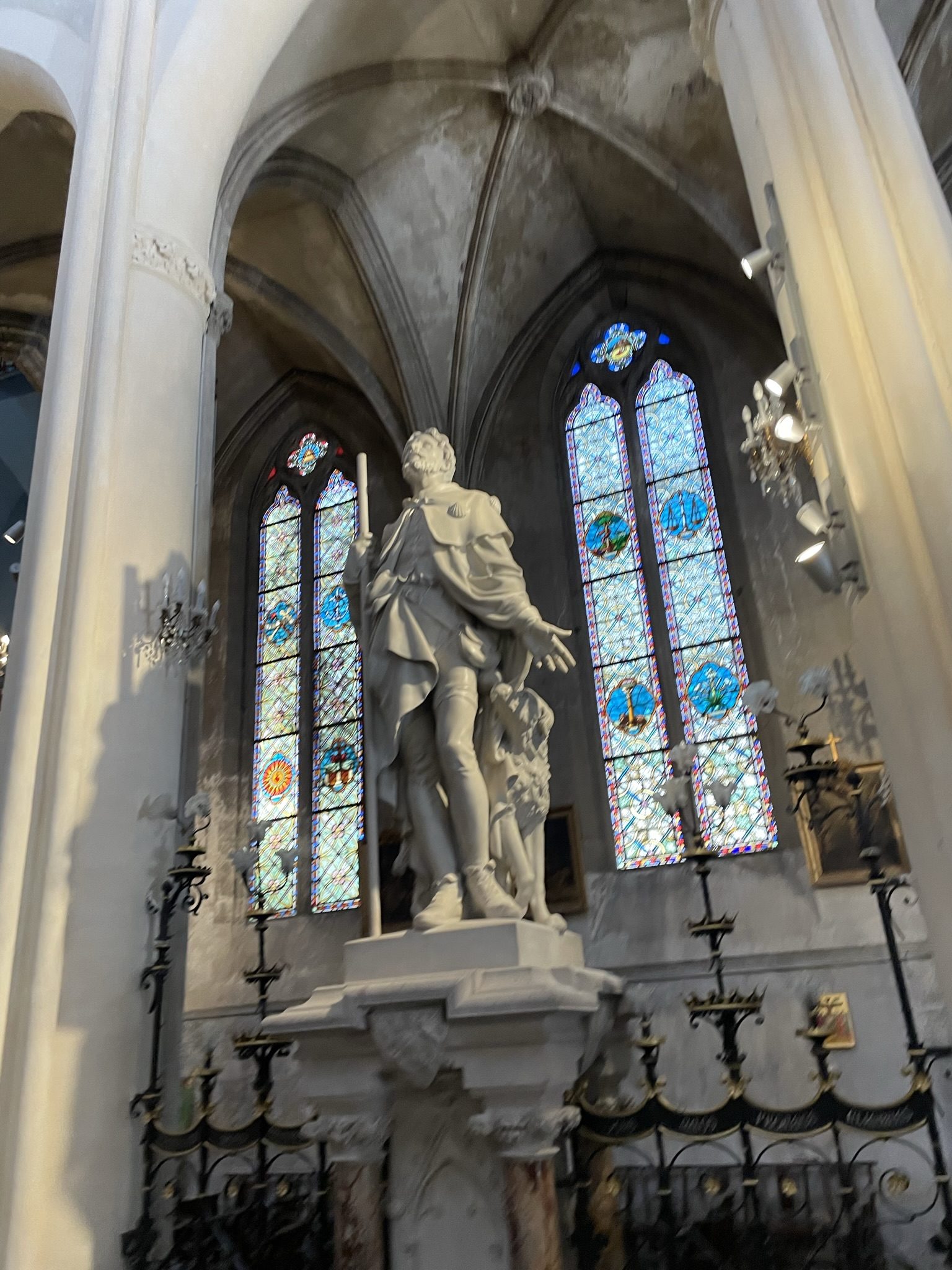 Saint Roch's statue by Auguste Baussan, Montpellier.JPEG